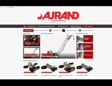 Aurand Manufacturing Website 2021